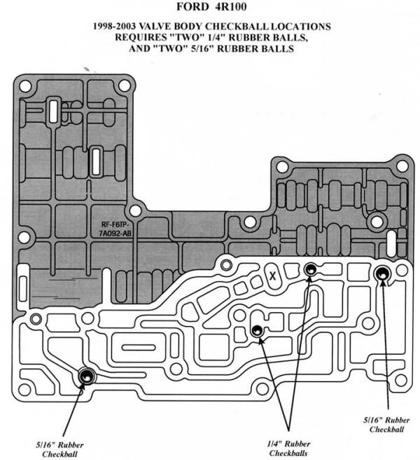 FORD|Transmisiones Automaticas|Caja de Valvulas|Ubicacion de check ball