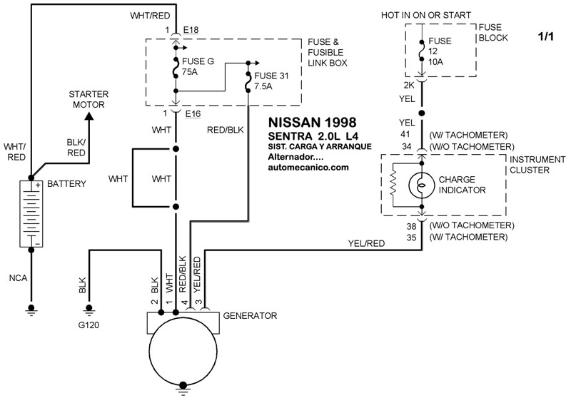 Diagrama de nissan sentra 98 #5