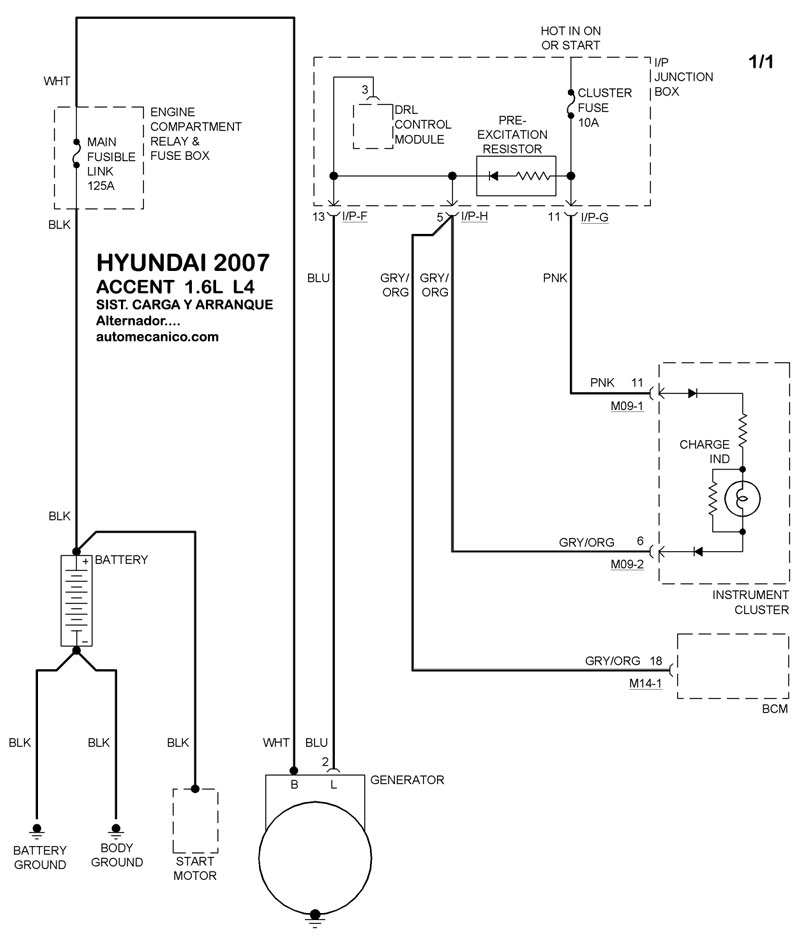 Hyundai d4ga электросхема