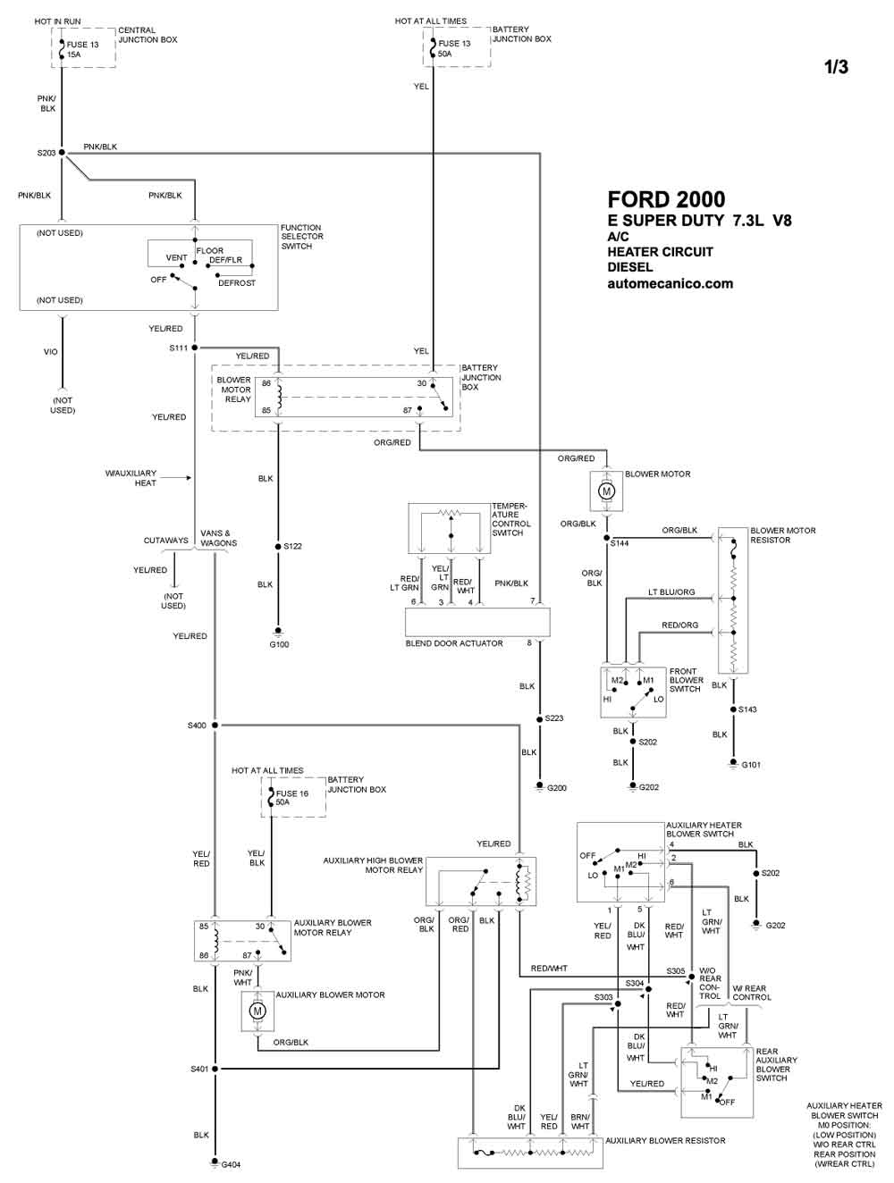 Diagrama Aire Acondicionado Ford F